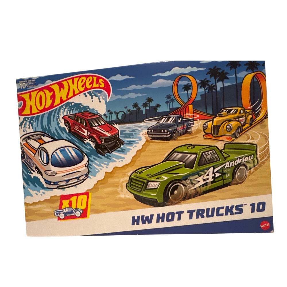 Hot Wheels Hot Trucks 10‎ Pack Die-Cast Toy Vehicles Collection